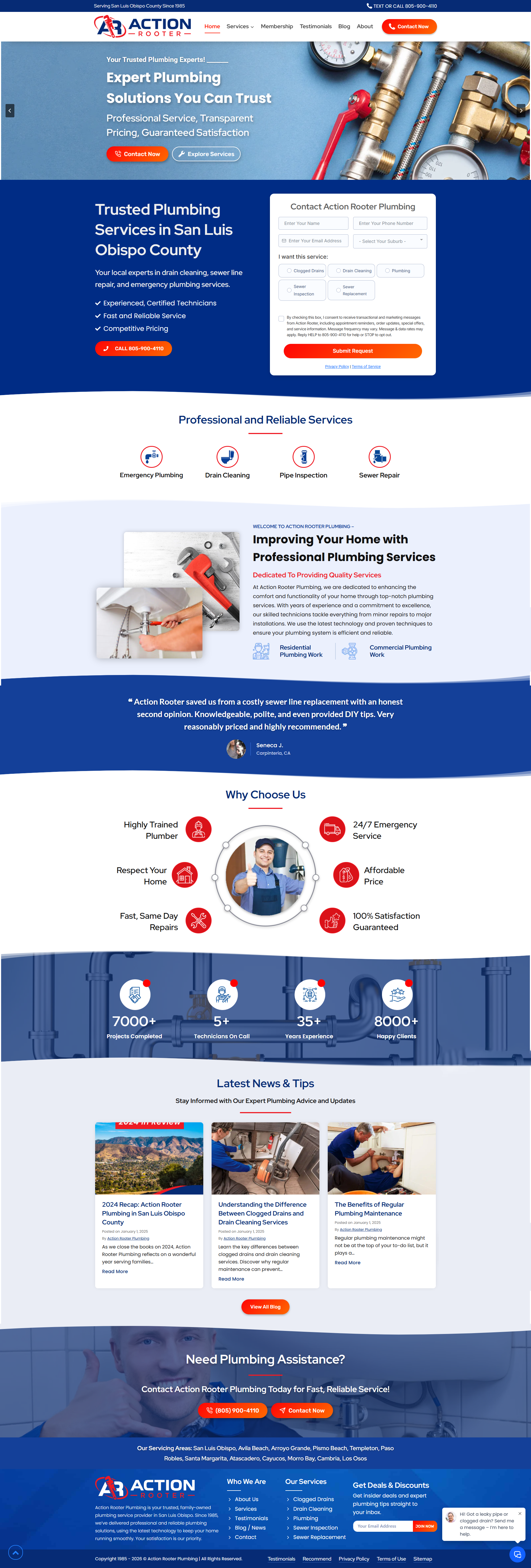 Action Rooter Plumbing Showcase